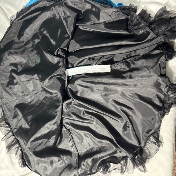 Sock Hop Poodle Skirt Dress Costume Blue and White with black Polkadots Sz 6X-8 - Picture 10 of 11